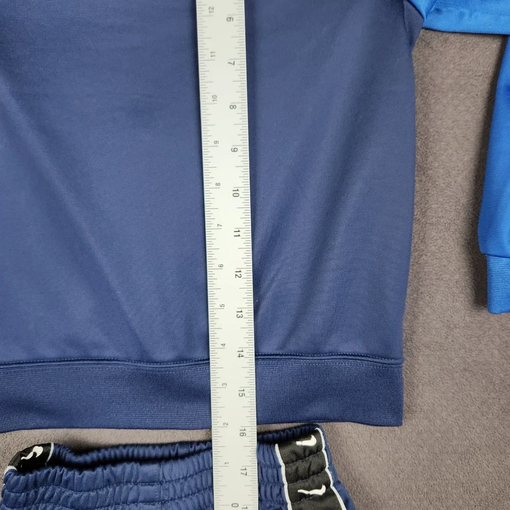 Nike Tracksuit Set Boys 4T Blue Full Zip Jacket Taped Logo Jogger Pants